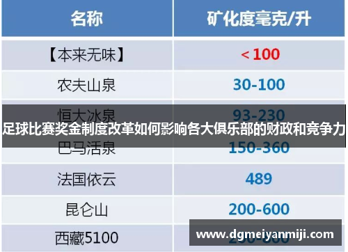 足球比赛奖金制度改革如何影响各大俱乐部的财政和竞争力
